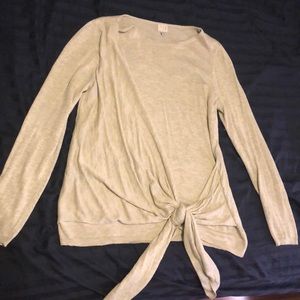 Sweater with Front Knot